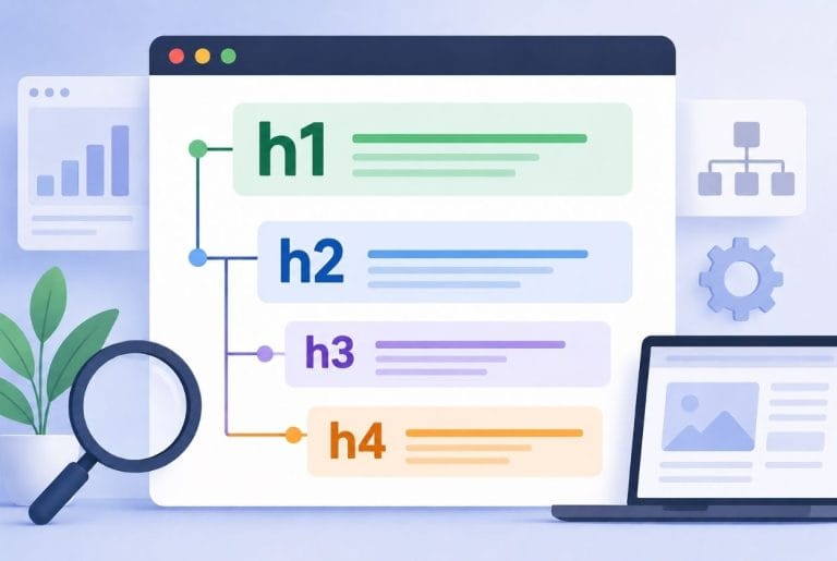 Balises H1 H2 H3 : rôle, différences et SEO