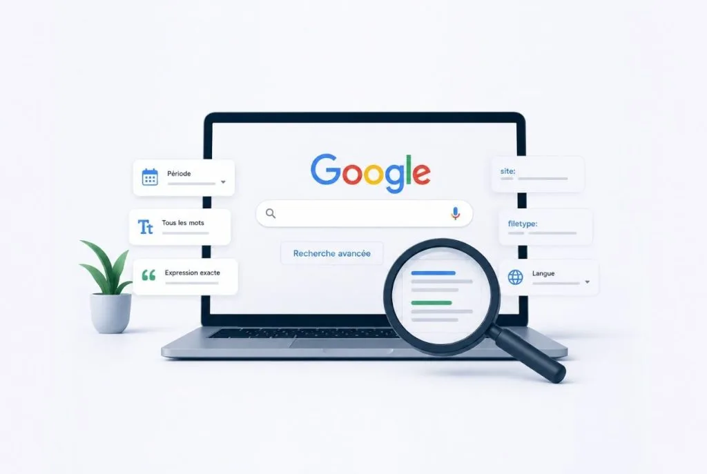 Recherche avancée Google : guide et opérateurs