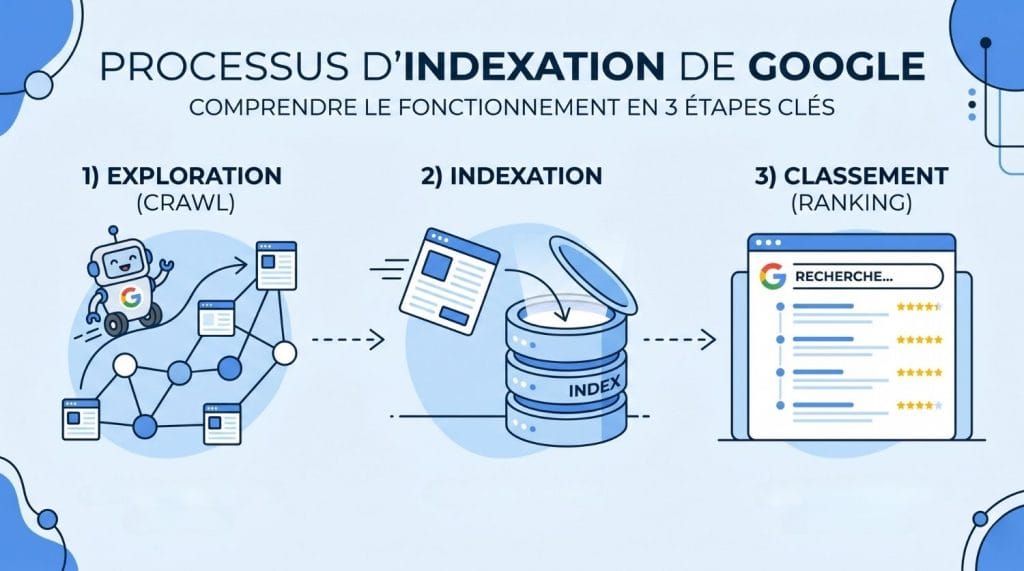 Schéma du processus Googlebot 